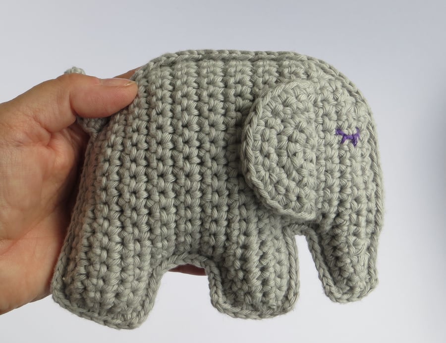 Elephant, Crochet Toy, Baby Gift, Cotton yarn, Customised options