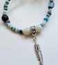 Feather Seed Bead Multicoloured Necklace  - Image 2