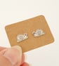Snail Stud Earrings (Sterling Silver) - Image 2