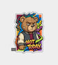 Funny Die Cut Vinyl Sticker - Not Today Teddy Bear