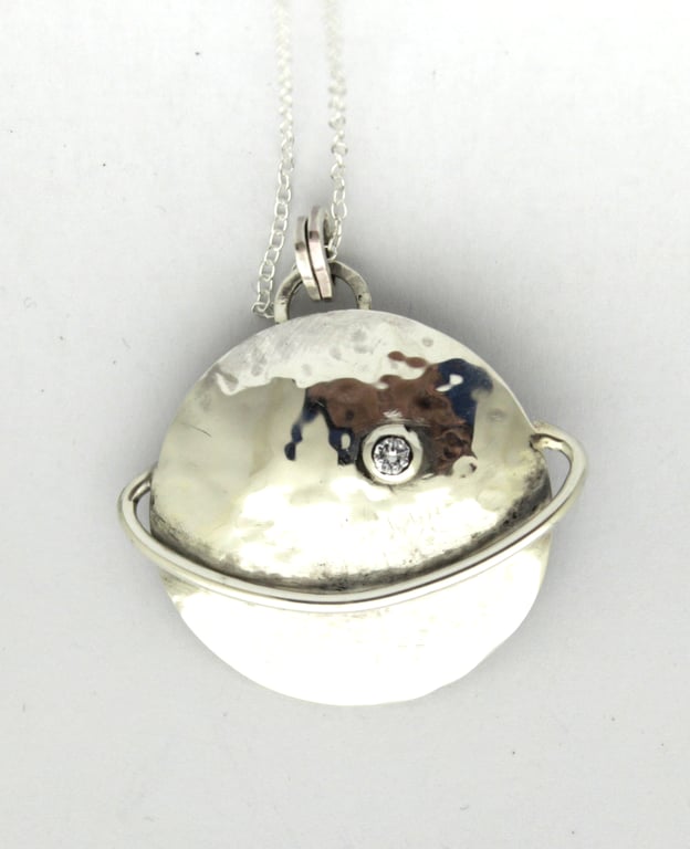 Ringed Planet Pendant