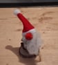 Pine Cone Christmas Gonk decoration with red Nose