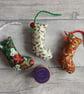 SOLD - Scrapbox Stockings - Mini Stocking Tree Decorations Christmas Decorations - Image 7
