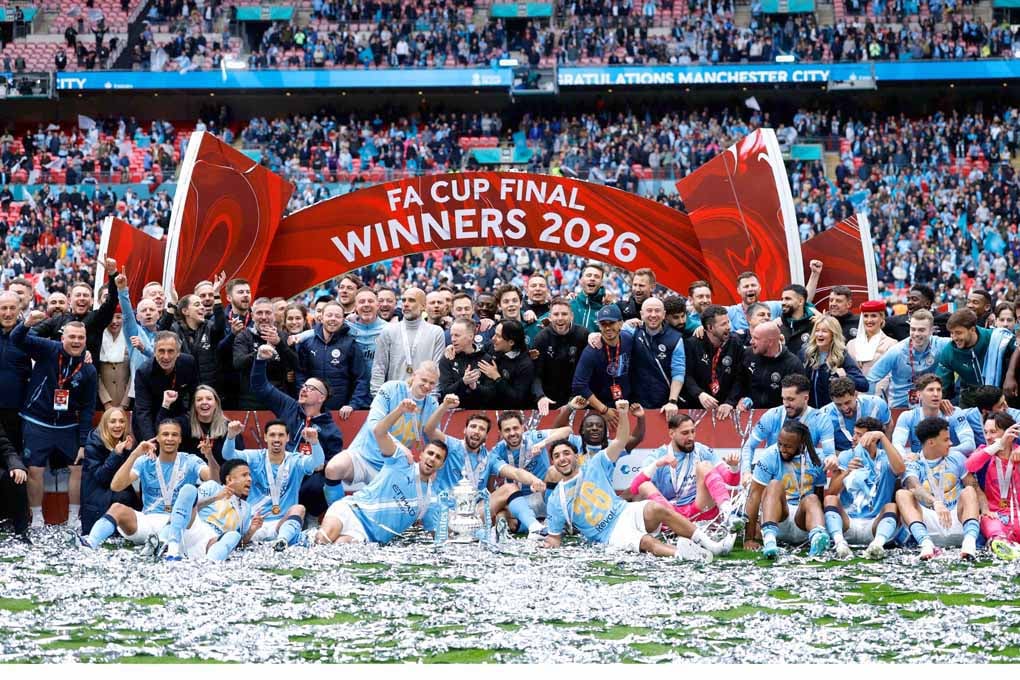 Manchester City FA Cup Winners 2026 Photograph Print