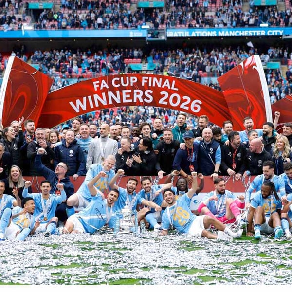 Manchester City FA Cup Winners 2026 Photograph Print