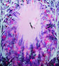 original art fantasy butterfly painting ( ref FA 404 A1 )