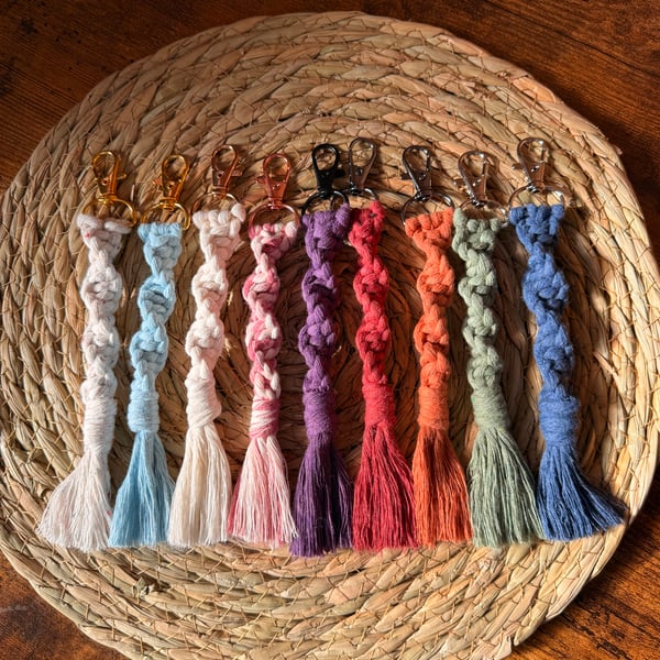 Macrame Twist Keyring