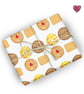 Biscuit wrapping paper with jammy dodger, bourbon, digestive biscuits - Image 8