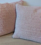 Simple Crochet Cushion- Pink - Image 1