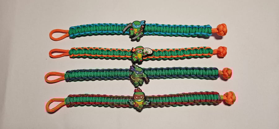 Paracord TMNT Bracelet Set