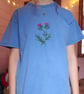 Embroidered wildflower tshirt