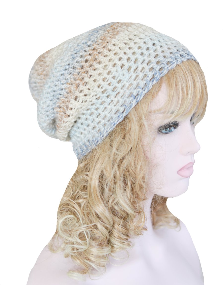 Hat Crochet Slouchy Beanie Hat