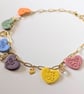 Love heart sweets charm necklace 