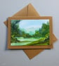 original hand painted landscape blank greetings card ( ref FA  108 G4 )