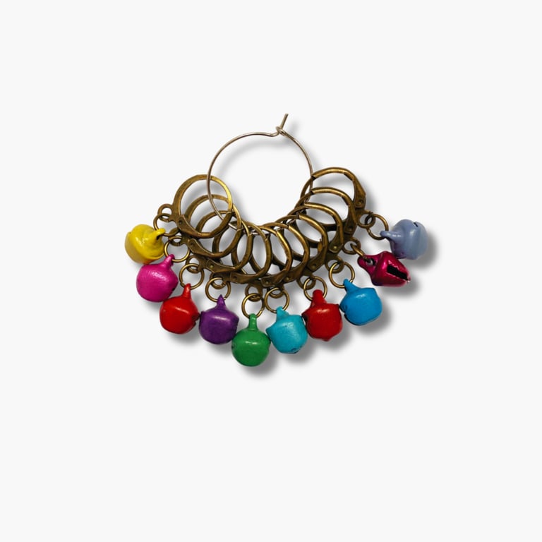 Crochet Stitch Markers - Jingle Bells