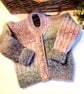 Designer Baby Girl's Super Soft Hand Knitted Cardigan  6 - 12  months size - Image 8