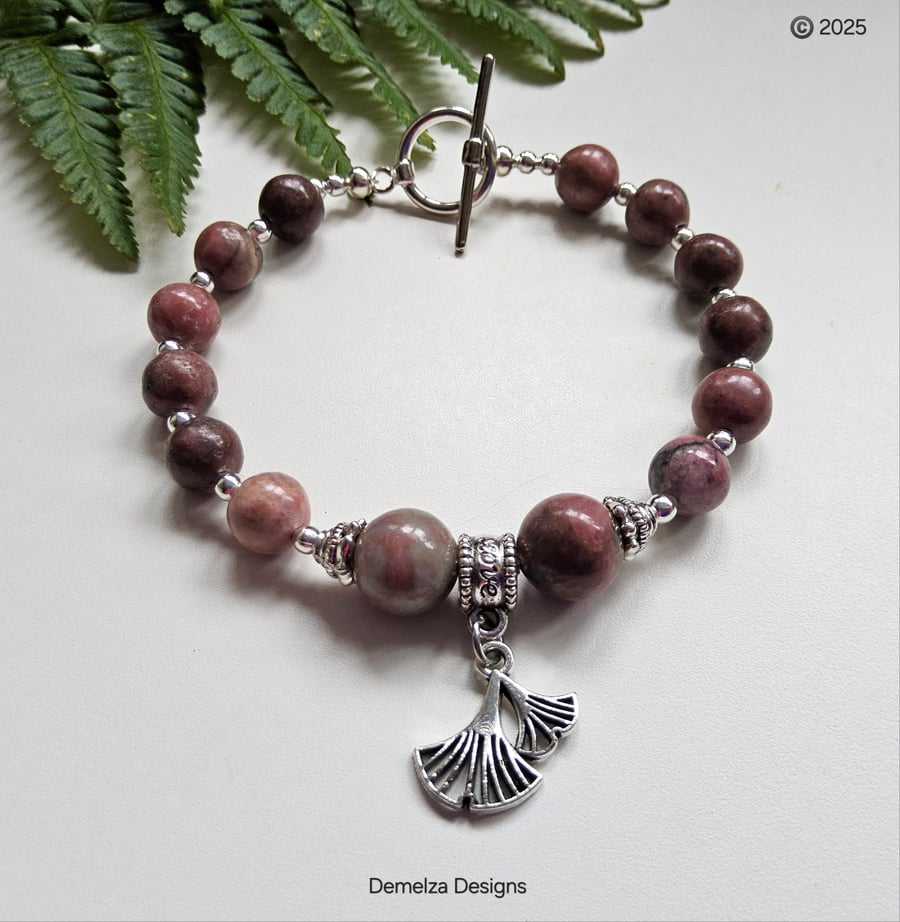 Designer Rhodochrosite Bracelet 