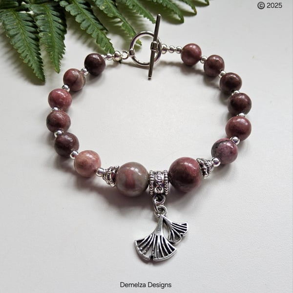 Designer Rhodochrosite Bracelet 