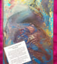 Hand decorated encaustic (melted wax) A5 lined notebook - Image 1