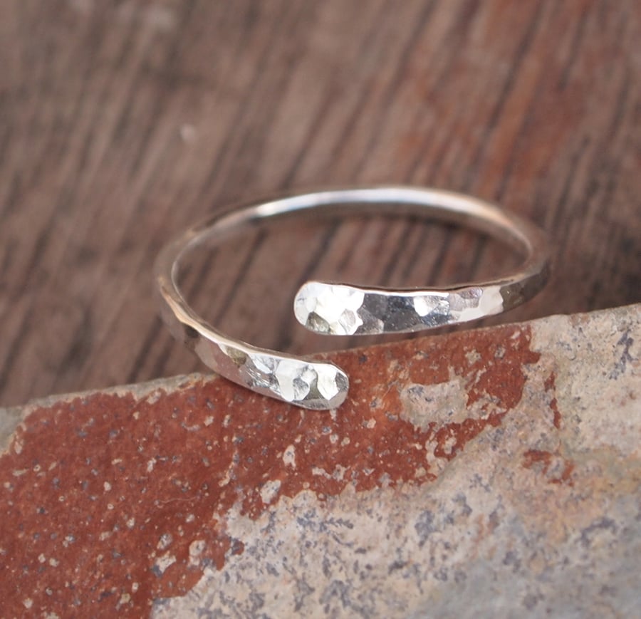 forged silver ring  