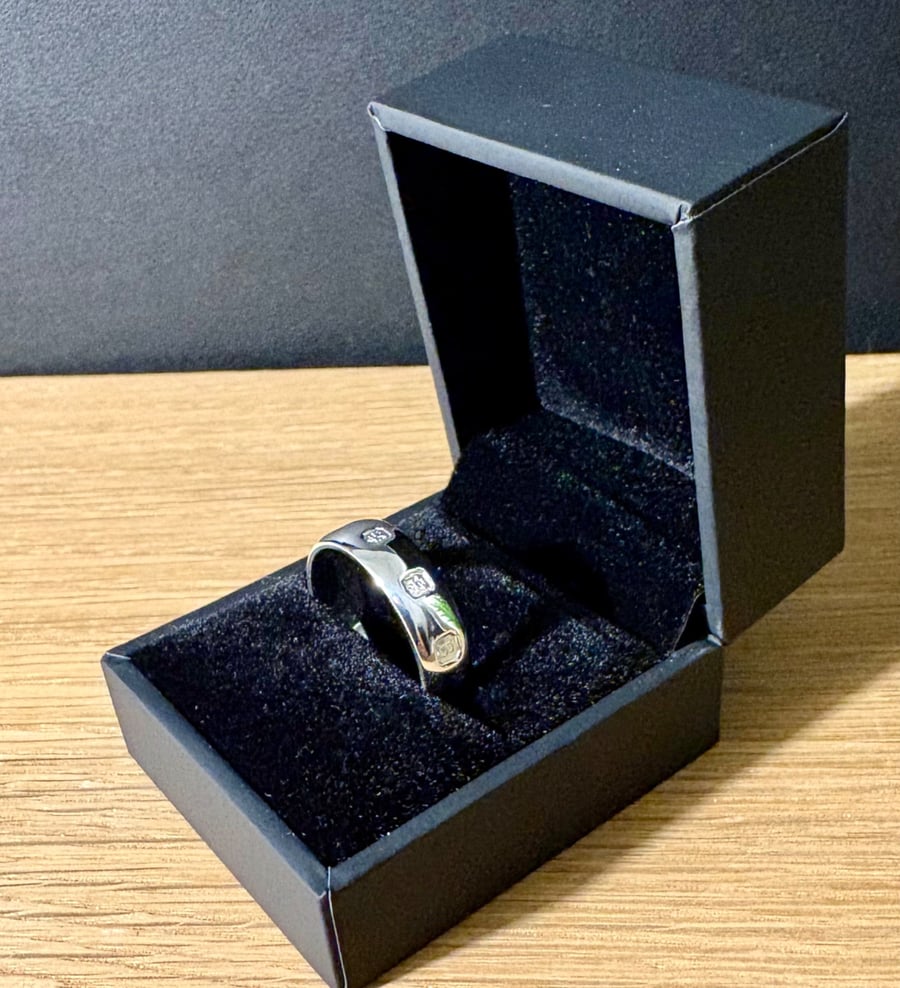 "Thresholds" - Sterling Silver Ring - 6.5g - Made To Any Size - 6mmx2mm D shape