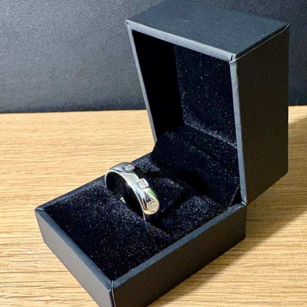 "Thresholds" - Sterling Silver Ring - 6.5g - Made To Any Size - 6mmx2mm D shape