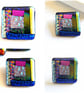 Dichroic L003 Luxury Fused Glass Patchwork Brooch Handmade  - Image 5