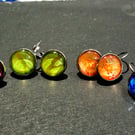 Various coloured alcohol ink earrings
