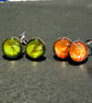 Various coloured alcohol ink earrings