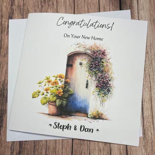 New Home Congratulations Card Handmade And Personalised For Son Daughter Friends