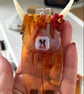 Highland cow “Hetty” the fused glass Christmas decoration  - Image 3