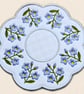 Forget Me Not Candle Mat - Embroidered Floral Home Decor - Image 3