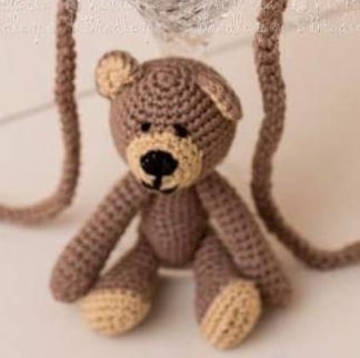 Crochet Teddy Bear Toy For Newborn Photo Sessions Photography Prop