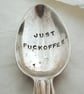 Rude sweary coffeespoon, Just F-ckoffee - Image 3