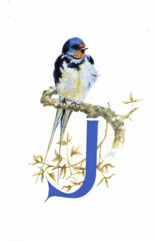 Illustrated letter 'J'
