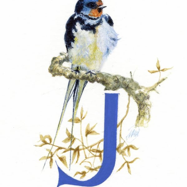 Illustrated letter 'J'
