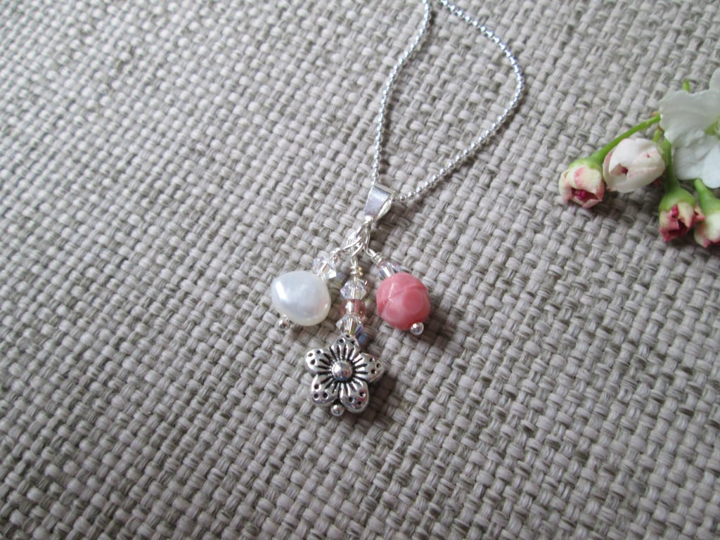 Blossom pendant necklace, SALE