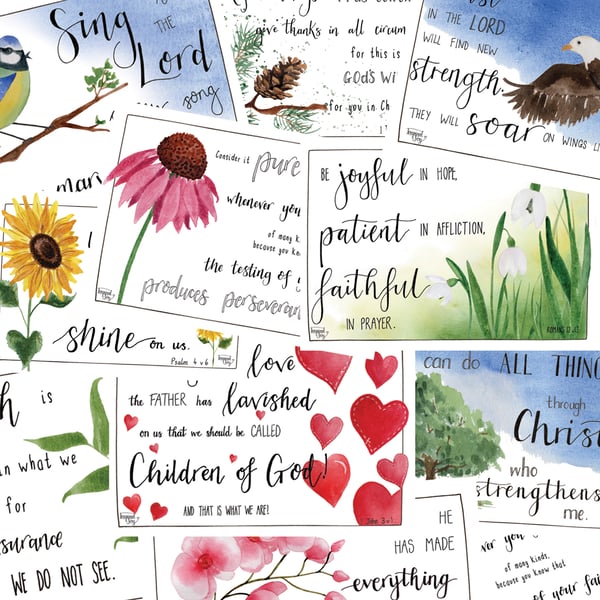 Mini Art Print Postcards - The Joy Collection