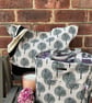 Black Tree Drawstring Insulated Lunch Bag - Image 7