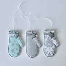 'Three Little Mittens' - Hanging Decoration