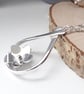 Flower in a raindrop necklace Sterling Silver - Image 3