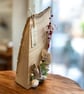 Handcrafted Red Oak Coastal Wooden Display Plaque with Sea Shells & Driftwood  - Image 2