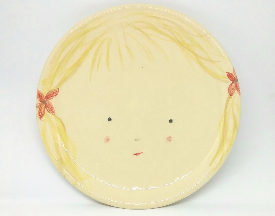 Handmade made to order ceramic plate RESERVED FOR CLARE REED please do not buy 