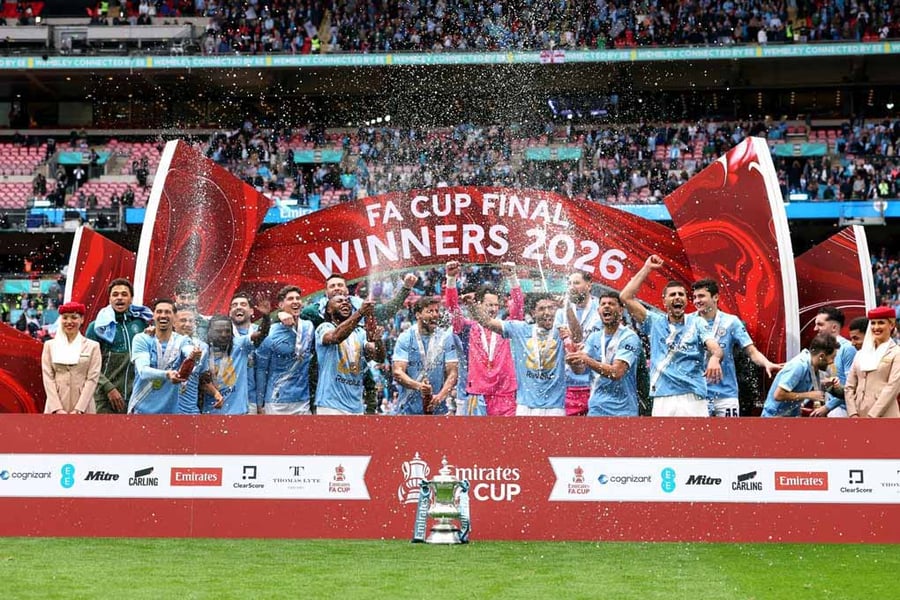Manchester City FA Cup Winners 2026 Photograph Print