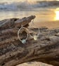 Bohemian Silver Hoop Sea Glass Earrings  - Image 7