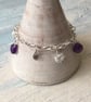Amethyst & pearl bracelet.  - Image 2
