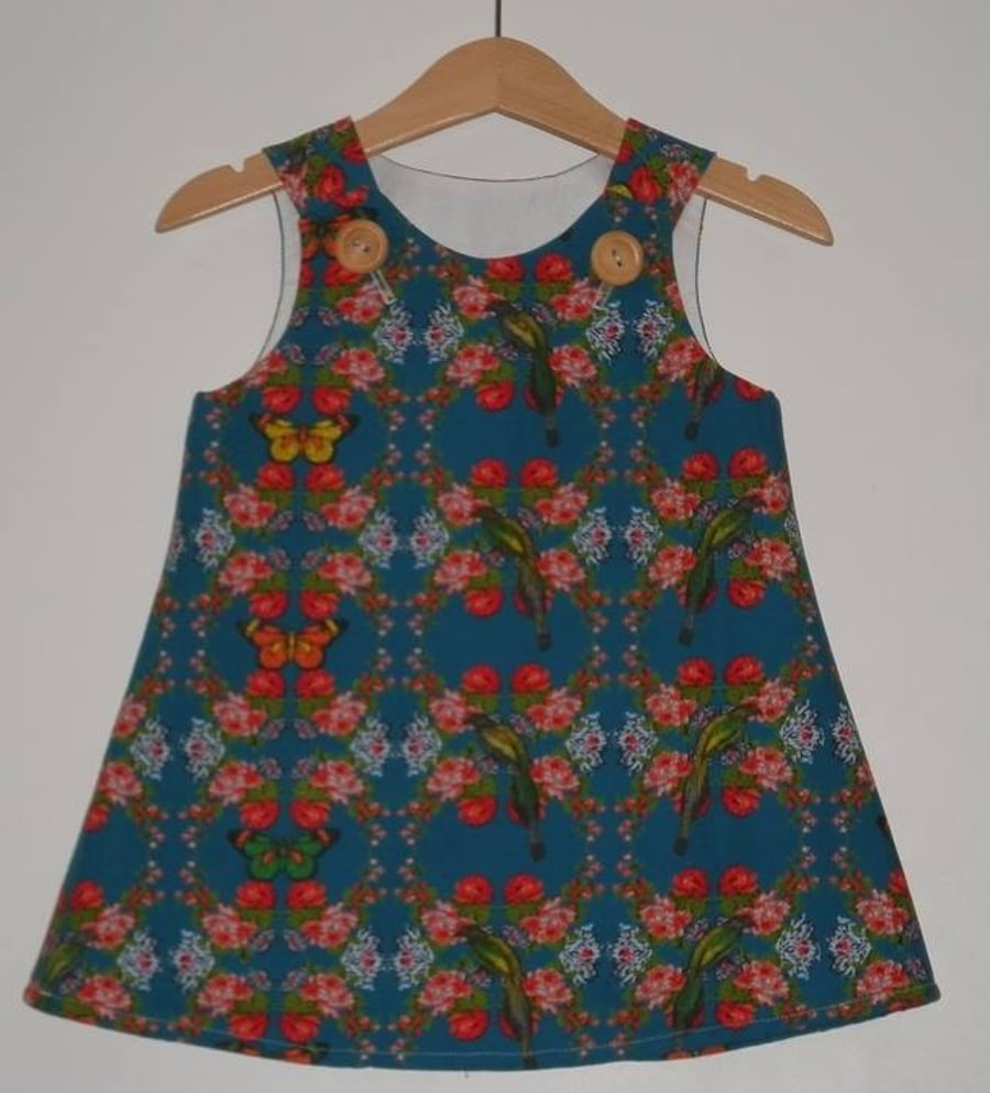 SALE tropical bird dress