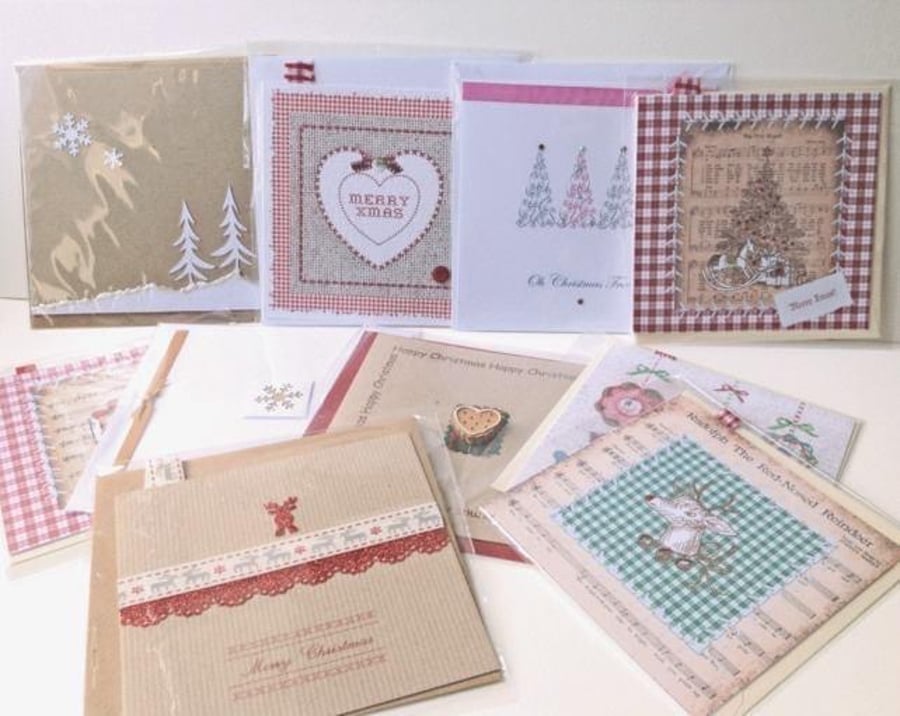 REDUCED XMAS OFFER,Christmas Card Bulk 10pk ,Assorted Designs,