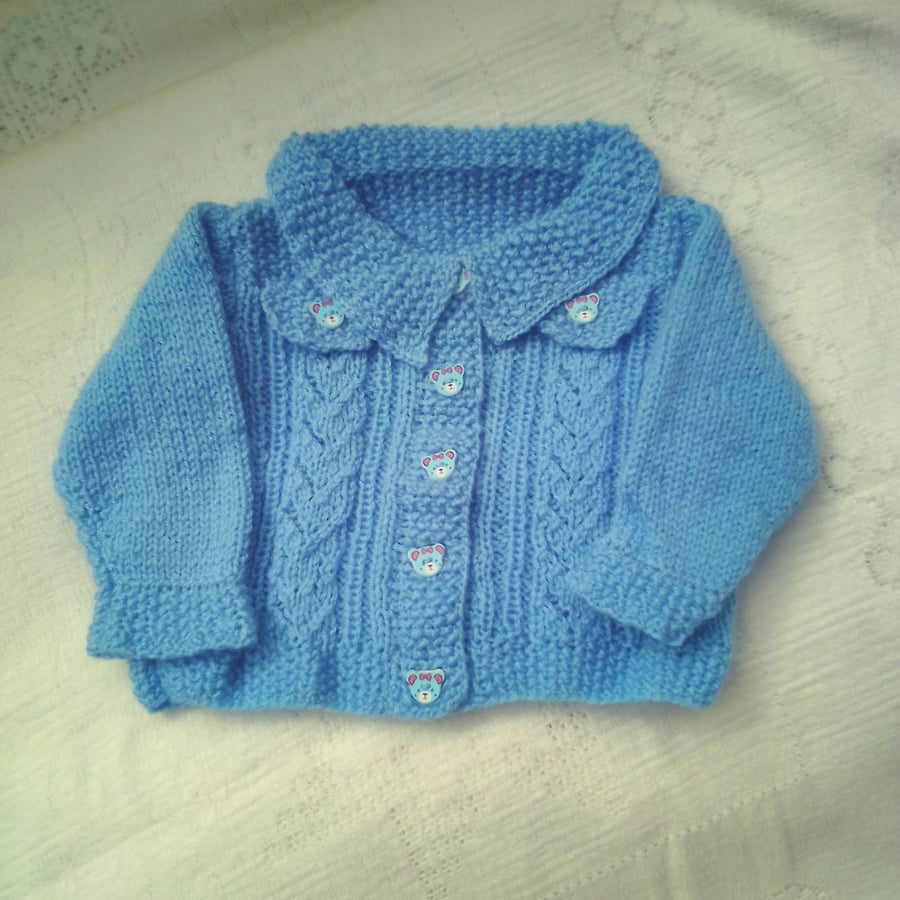 Knitted Denim Jacket Style for Babies & Children up to 7, Children's Gift Ideas