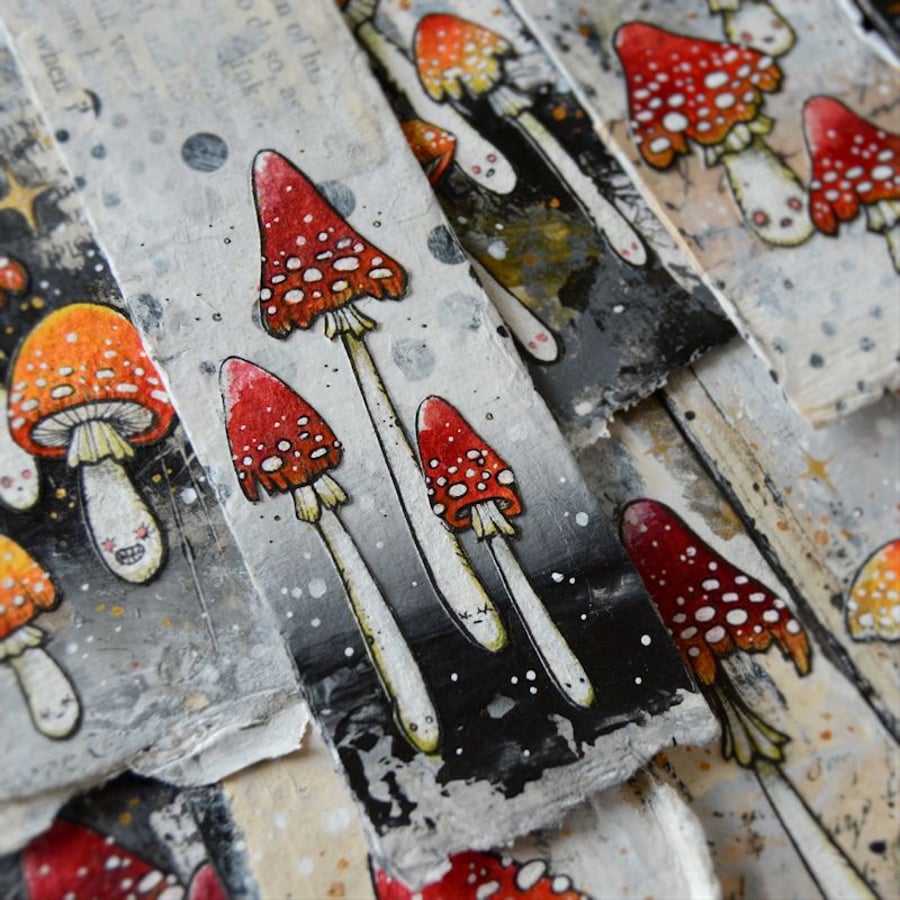 toxic toadstool bookmark (no.6)